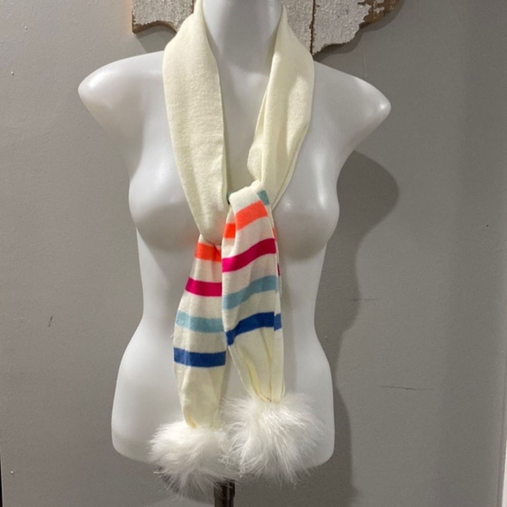 NWOT! Vineyard Vines White Knit Stripe Scarf